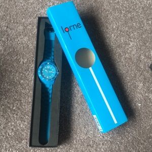 blue rubber watch